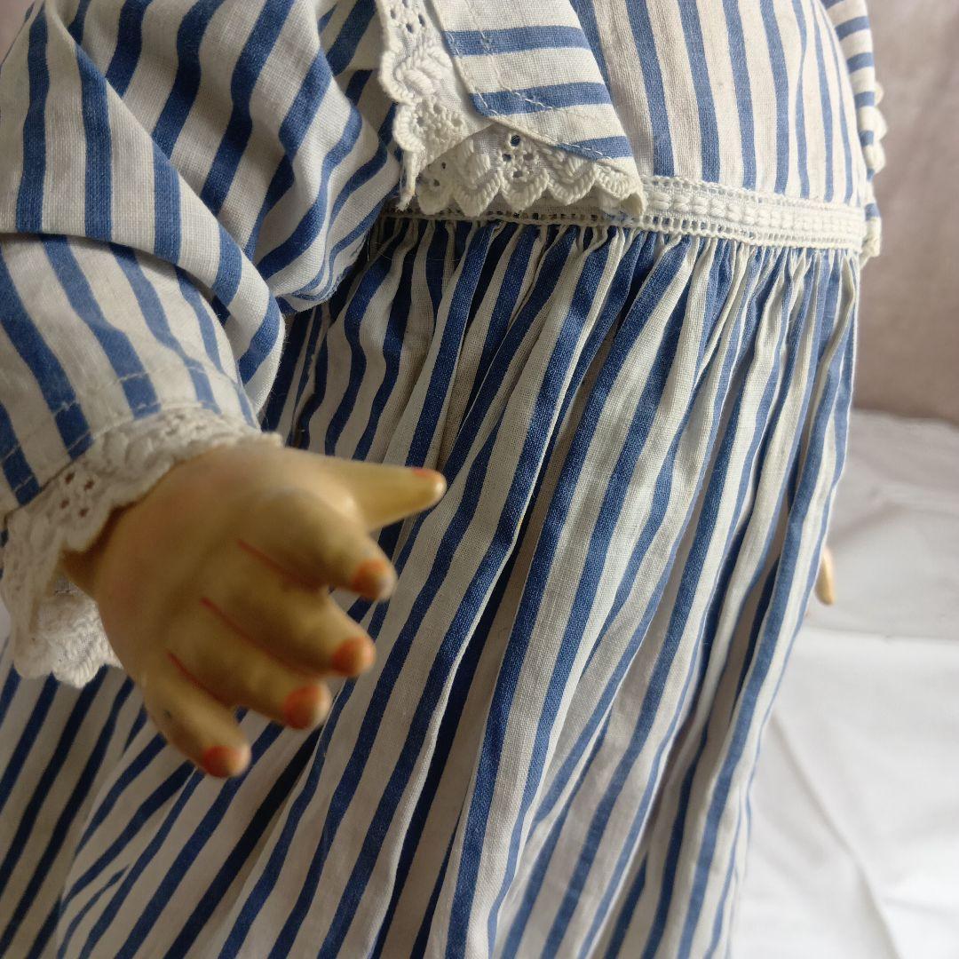 ♥秋の大特価Sale♥お目目が左右に動く可愛いアンティークコンポジションドール♥