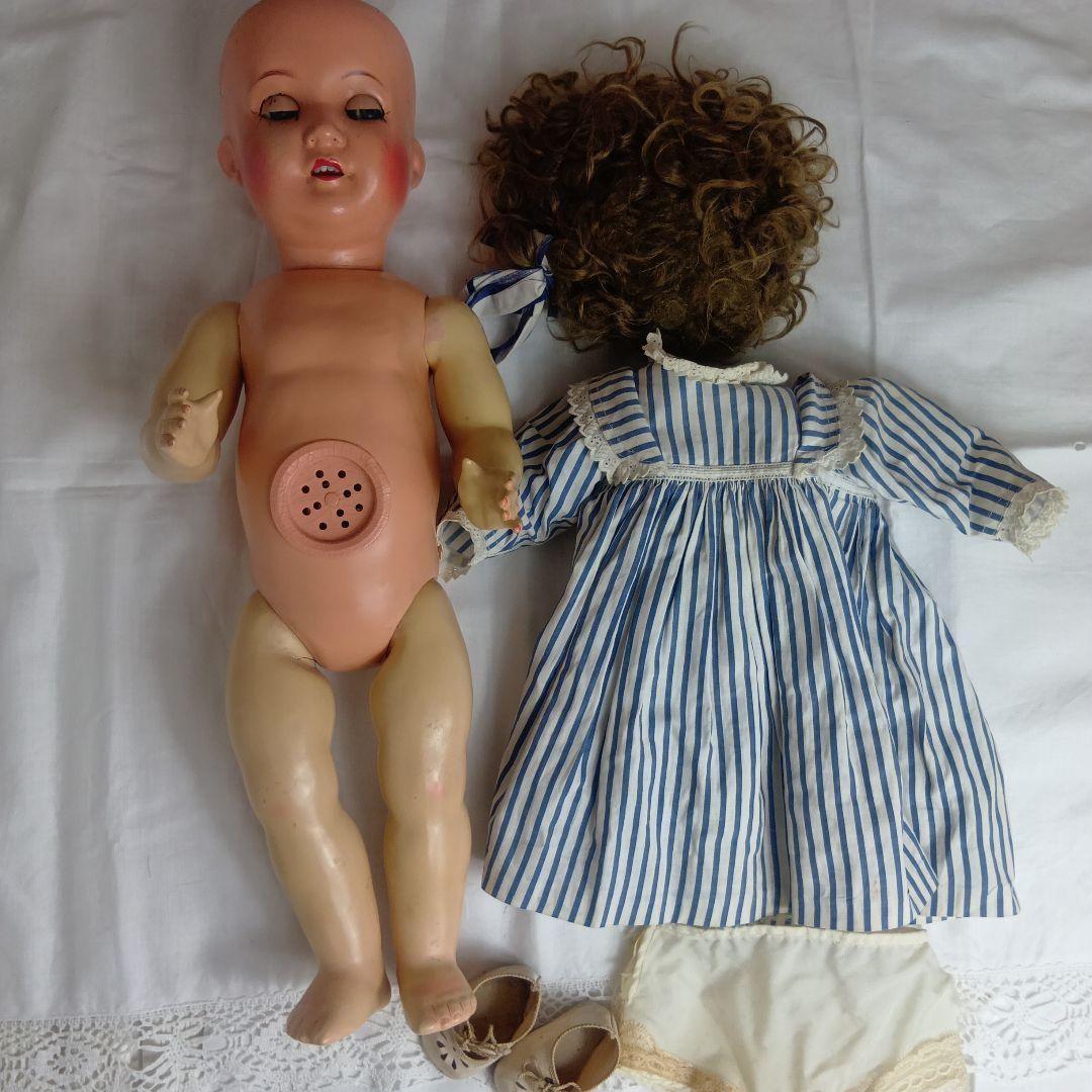 ♥秋の大特価Sale♥お目目が左右に動く可愛いアンティークコンポジションドール♥