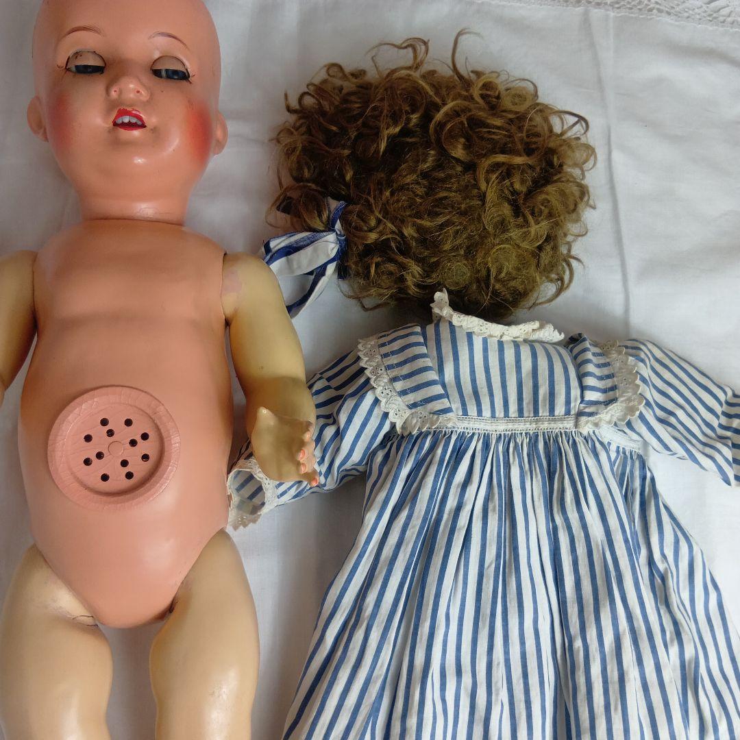 ♥秋の大特価Sale♥お目目が左右に動く可愛いアンティークコンポジションドール♥