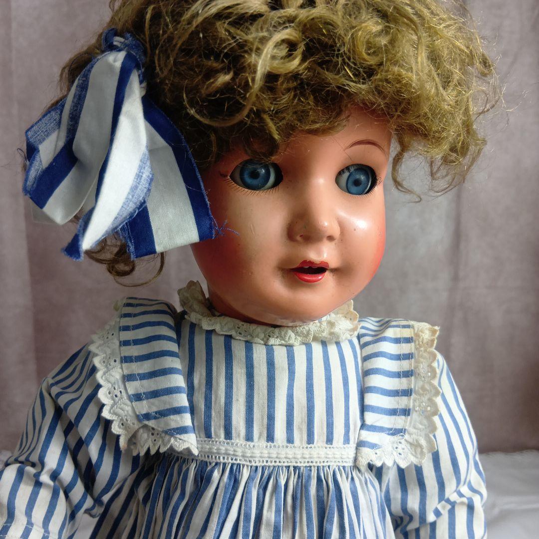 ♥秋の大特価Sale♥お目目が左右に動く可愛いアンティークコンポジションドール♥