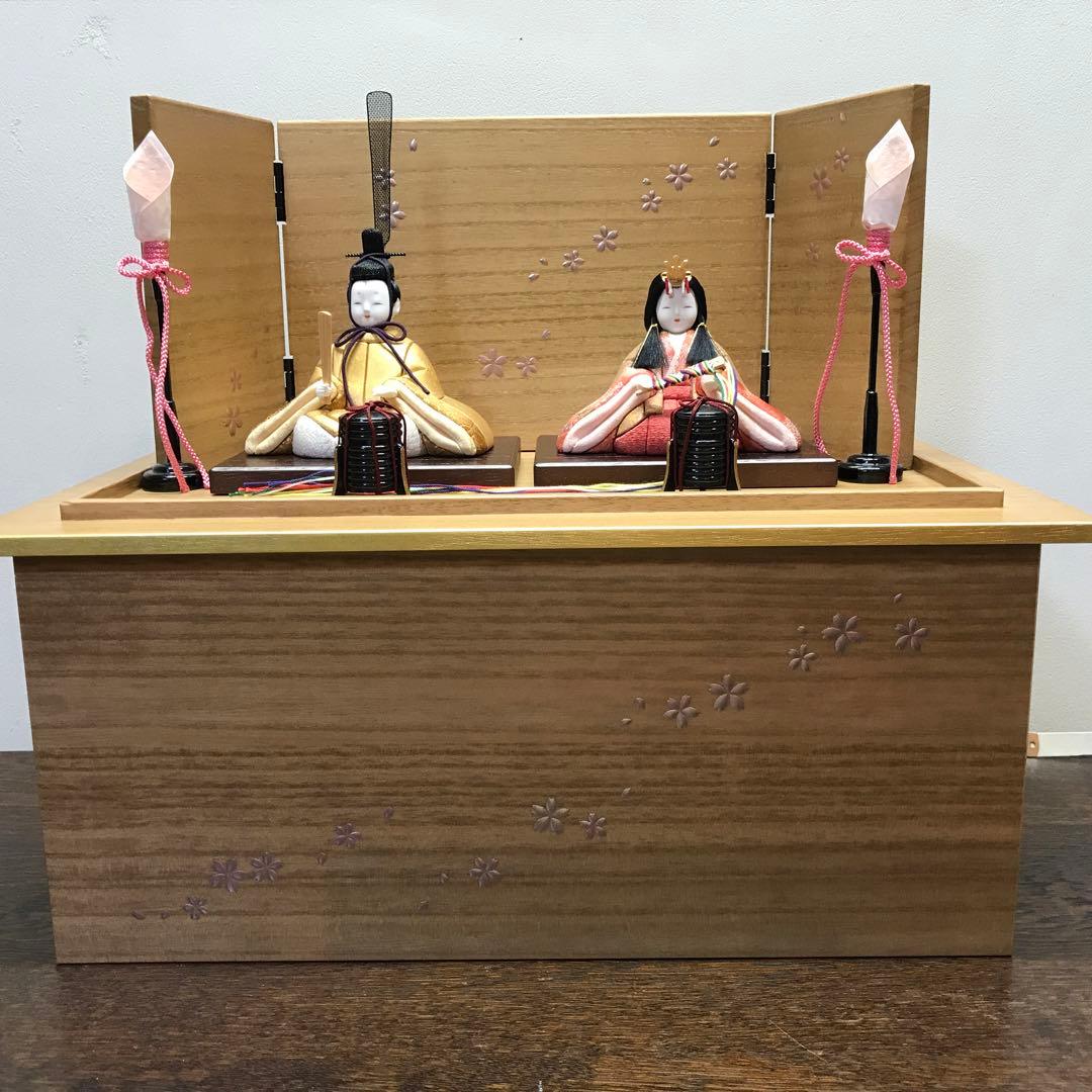 お雛様　箔一の金箔布の木目込　舞姫