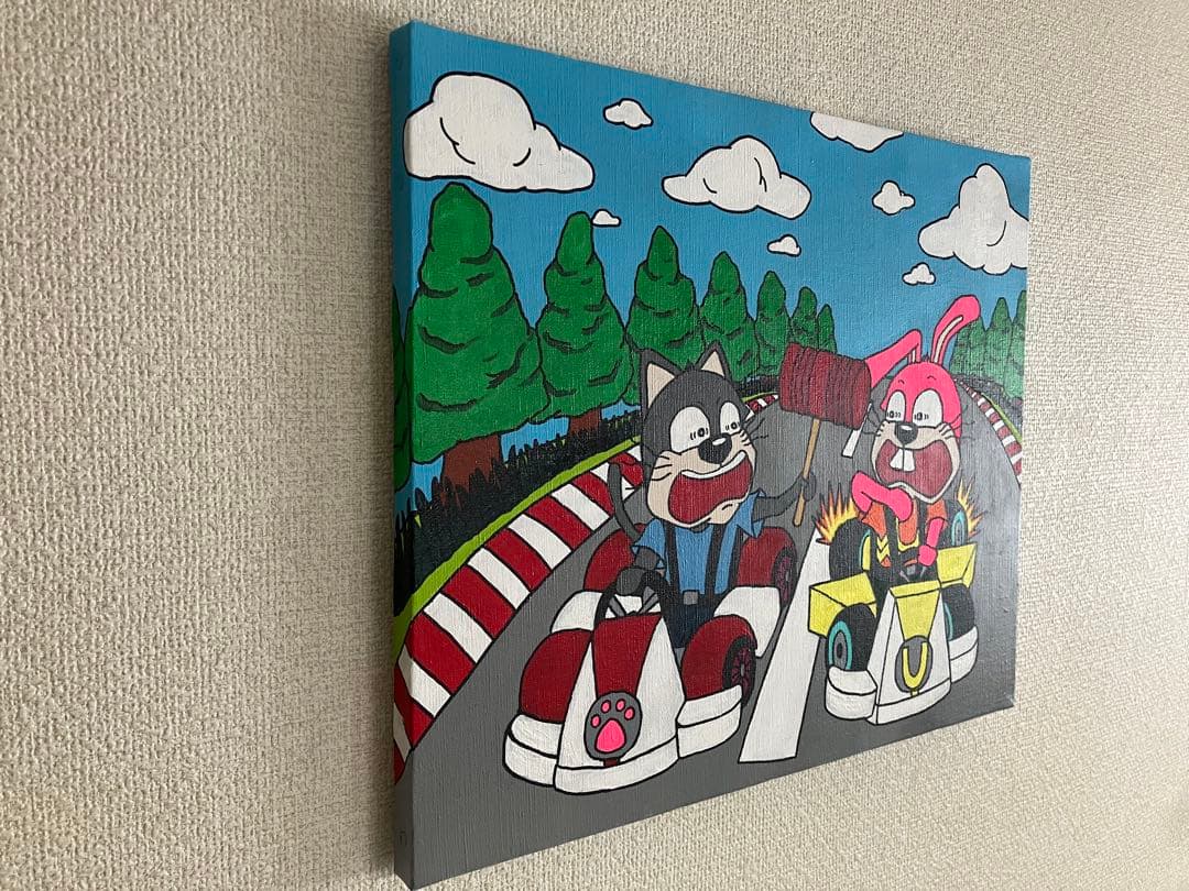 オリジナル　キャンバス　アート　絵画　原画　 F８号　ポップアート