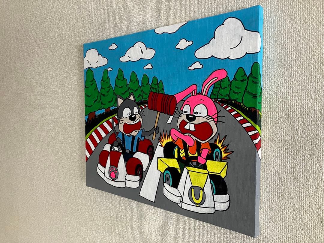 オリジナル　キャンバス　アート　絵画　原画　 F８号　ポップアート