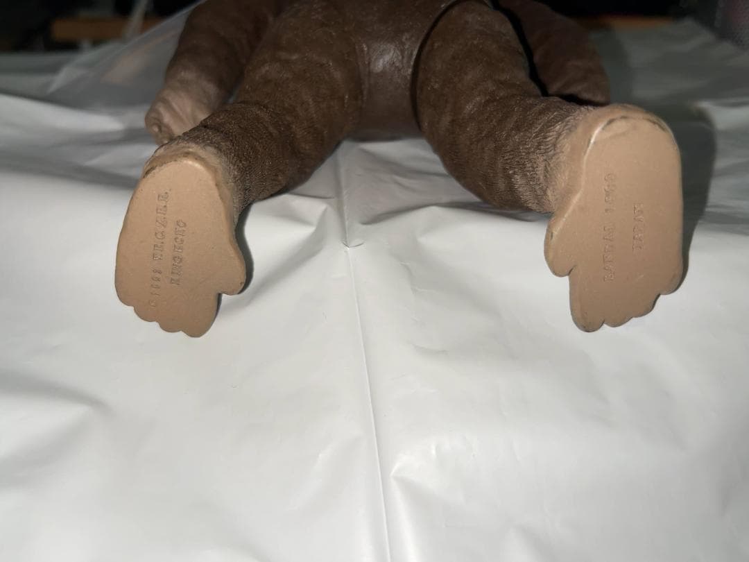 キングコング　タグ付 バンダイ キングコング対ゴジラ ソフビ キンゴジ 当時物