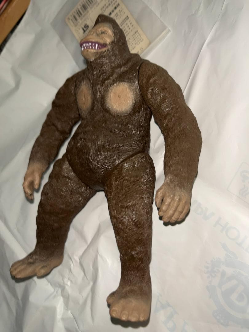 キングコング　タグ付 バンダイ キングコング対ゴジラ ソフビ キンゴジ 当時物