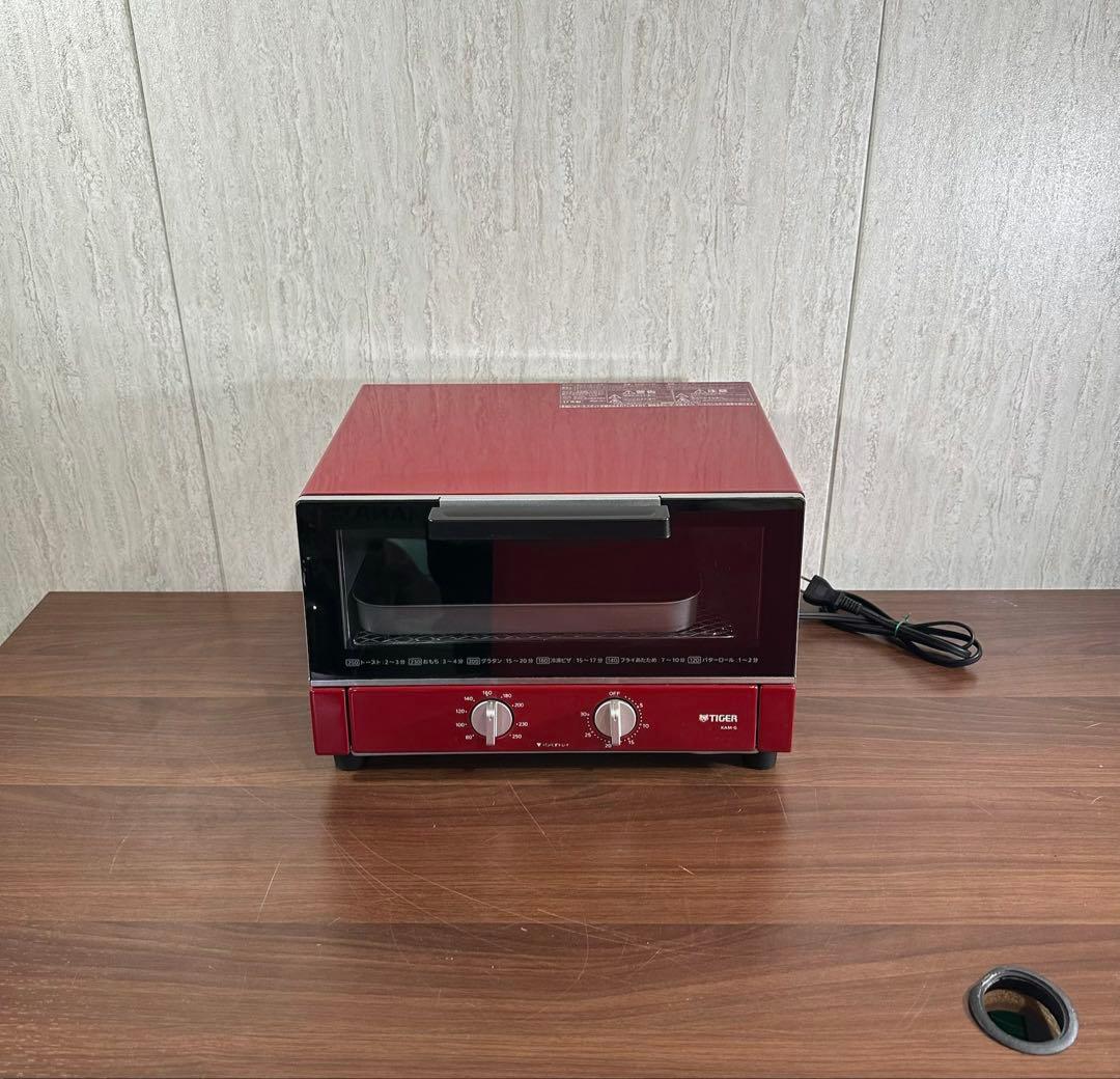 美品 タイガー オーブン トースター やきたて KAM-G130-R 17年製