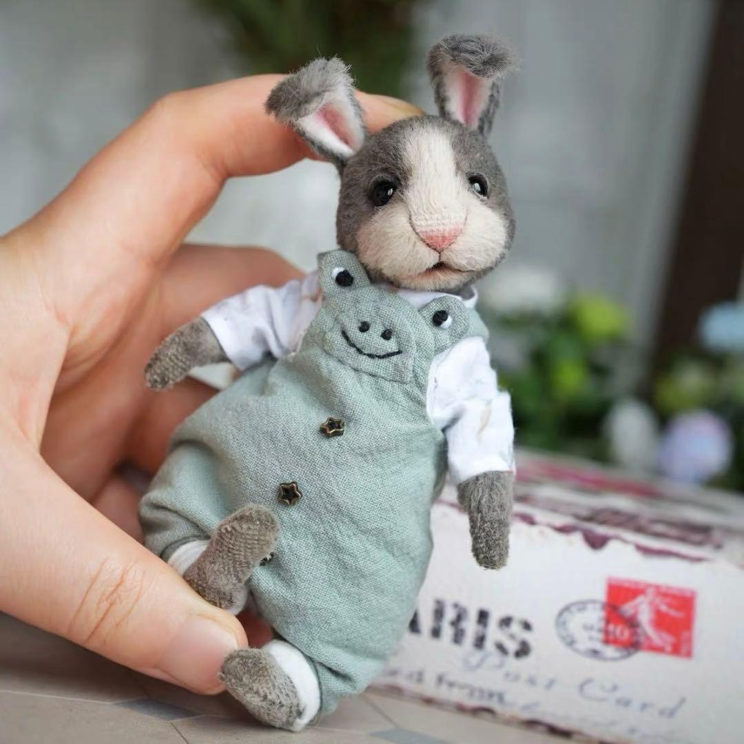 キャロット好きなラビット うさぎ アーティストベア ハンドメイド 海外作家様