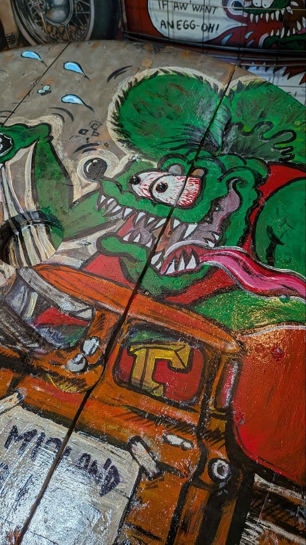 ラットフィンク ガレージテーブル ラウンドテーブル（移動中） コーヒーテーブル