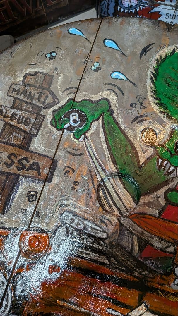 ラットフィンク ガレージテーブル ラウンドテーブル（移動中） コーヒーテーブル