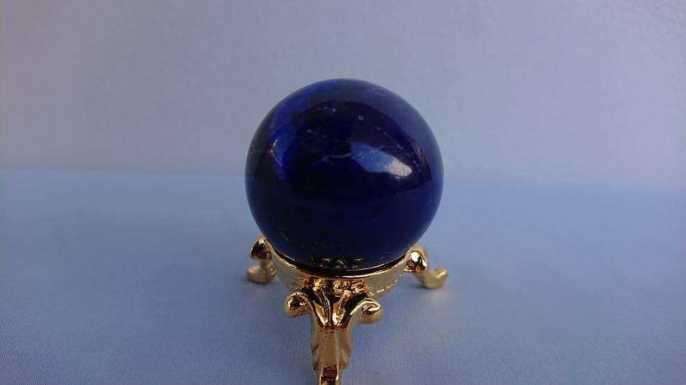 ★鑑別書付き★ 最高級ラピスラズリ丸玉　37.50mm 天然石 丸玉 現品一点物