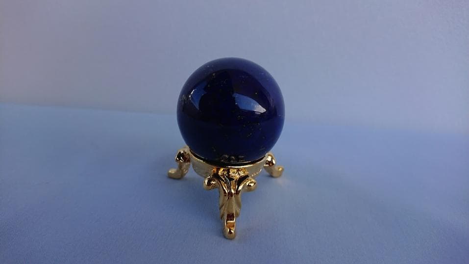 ★鑑別書付き★ 最高級ラピスラズリ丸玉　37.50mm 天然石 丸玉 現品一点物