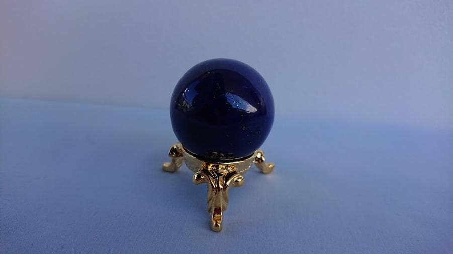 ★鑑別書付き★ 最高級ラピスラズリ丸玉　37.50mm 天然石 丸玉 現品一点物