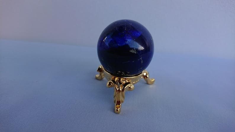 ★鑑別書付き★ 最高級ラピスラズリ丸玉　37.50mm 天然石 丸玉 現品一点物