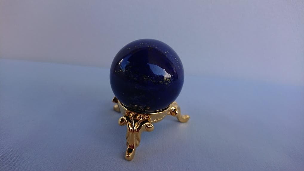 ★鑑別書付き★ 最高級ラピスラズリ丸玉　37.50mm 天然石 丸玉 現品一点物