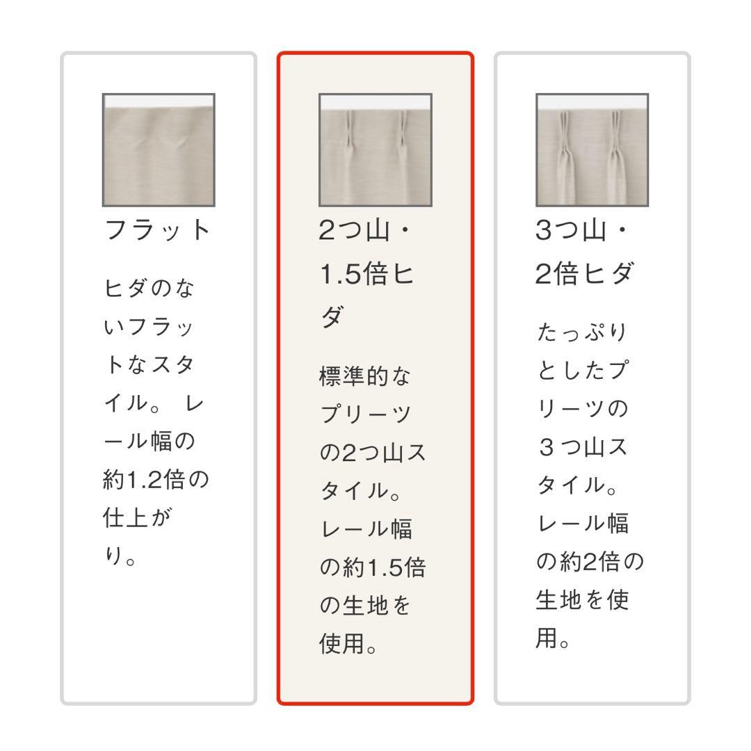 【ほぼ未使用】ケユカ｜ドレープカーテン｜両開き｜遮光1級｜形状記憶｜ホワイト