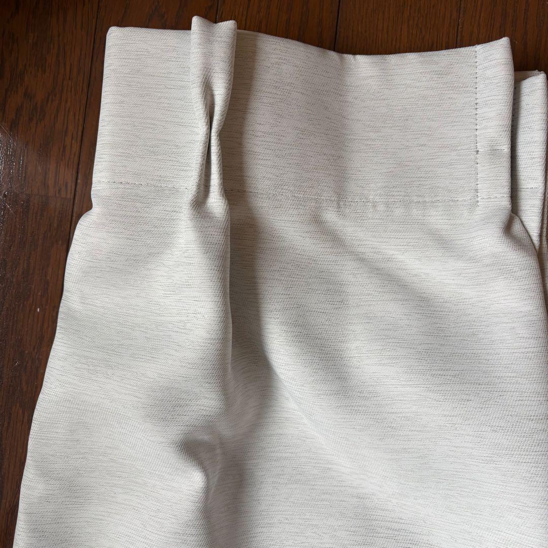 【ほぼ未使用】ケユカ｜ドレープカーテン｜両開き｜遮光1級｜形状記憶｜ホワイト