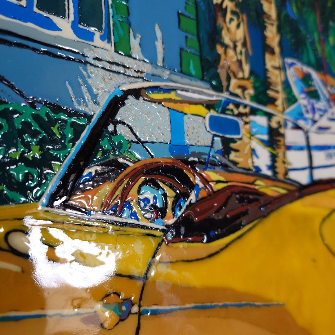 『S』鈴木英人「バリアス・ドリームス」イエローポルシェ356スピードスター