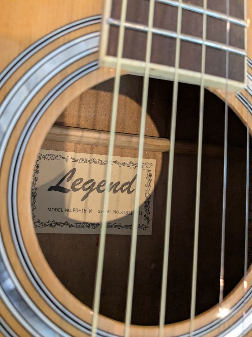 Legend アコースティックギター、 FG15N エレアコ仕様済