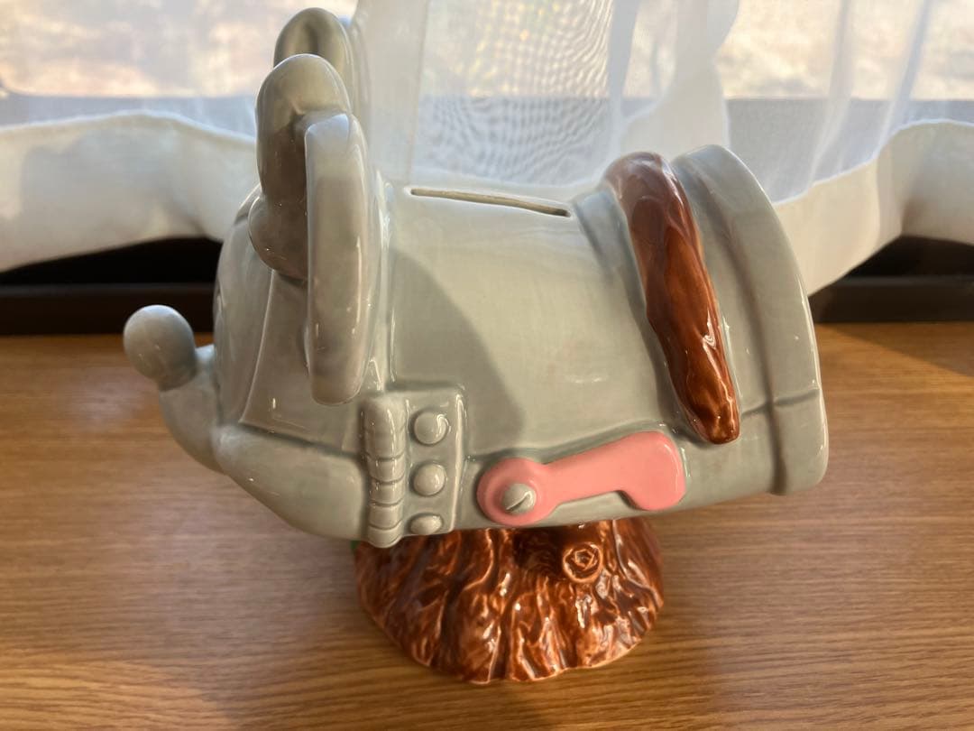 『稀少』ディズニーランド　トゥーンタウン　ミニーの家　貯金箱　陶器　レトロ