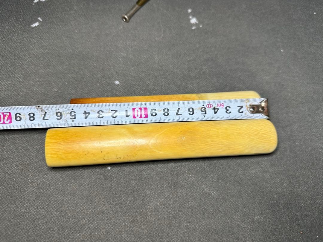 極上手　金銀口キセル　煙管入　キセル入れ　時代物 煙草道具天然素材アンティーク