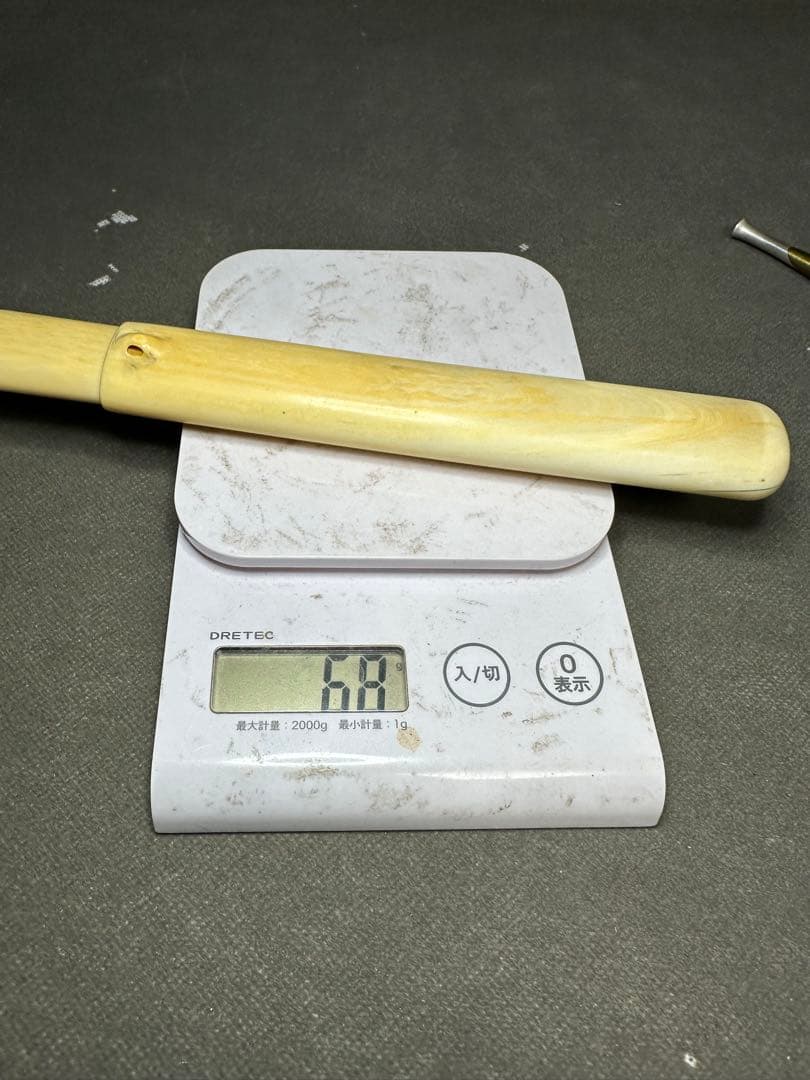 極上手　金銀口キセル　煙管入　キセル入れ　時代物 煙草道具天然素材アンティーク