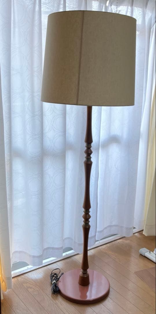 昭和レトロ スタンドライト 布シェードランプ フロアライト フロアスタンド