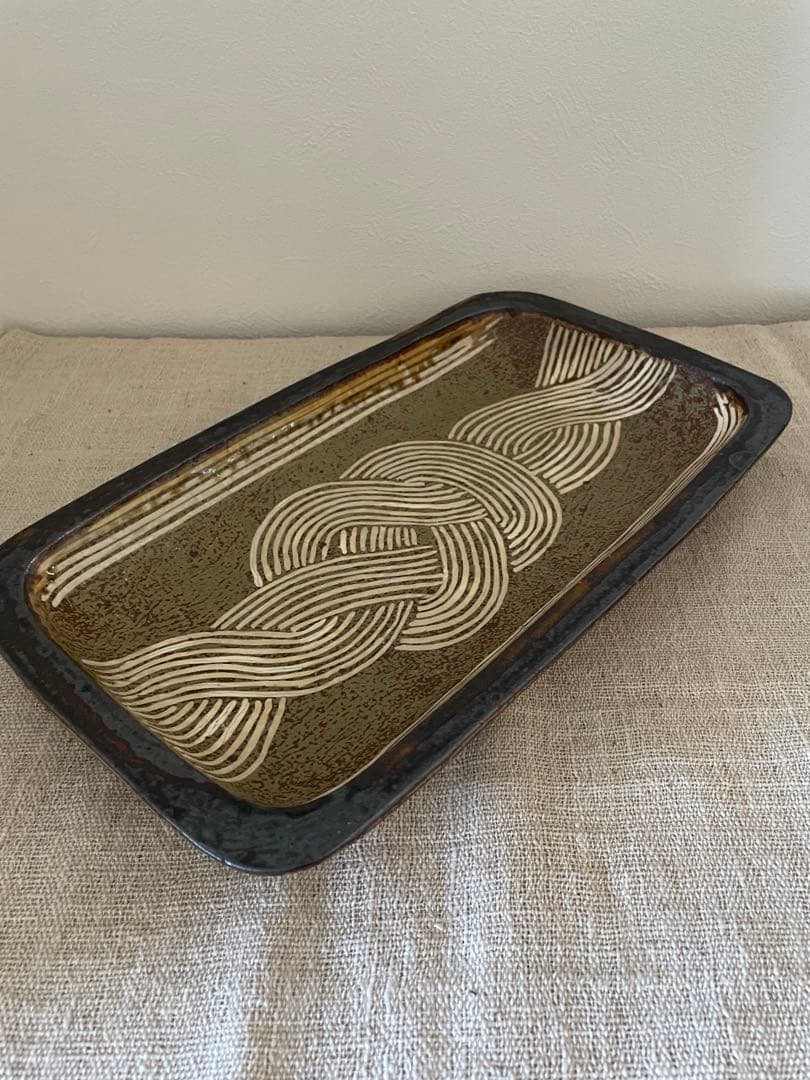 岩井窯　山本教行　長角皿