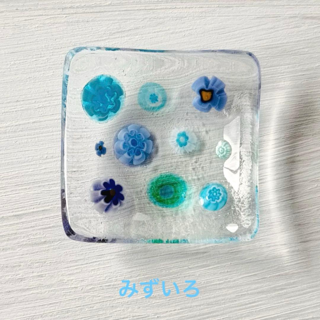 ベネチアンガラス　小さな小さな小皿セット