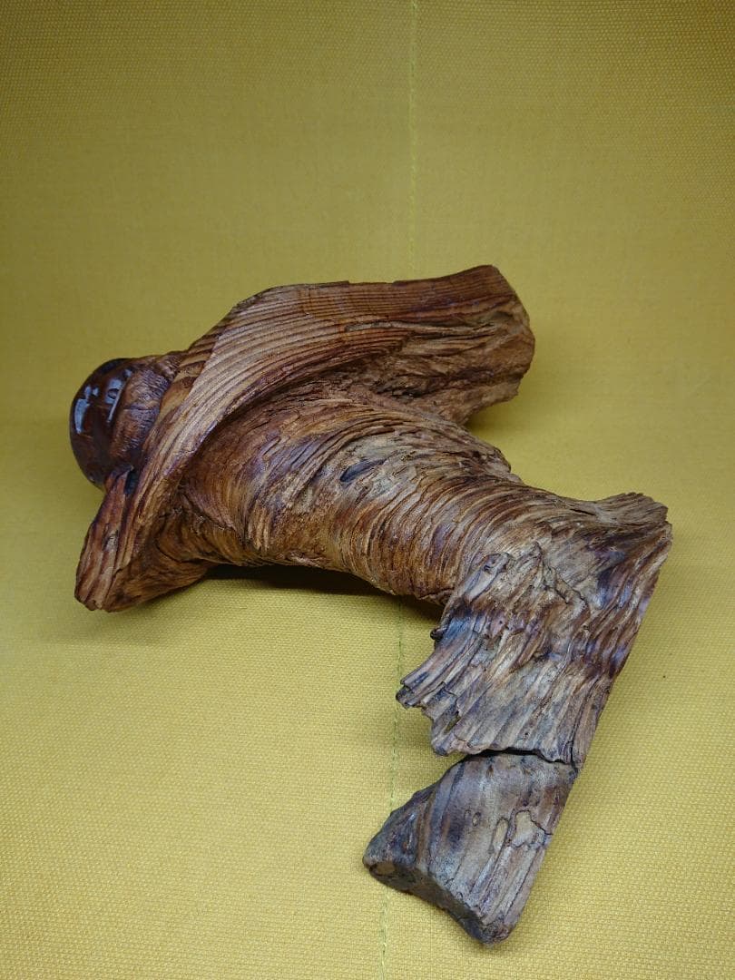 だるま　達磨　彫刻　天然木　置物　インテリア　工芸品　美術品　A1196