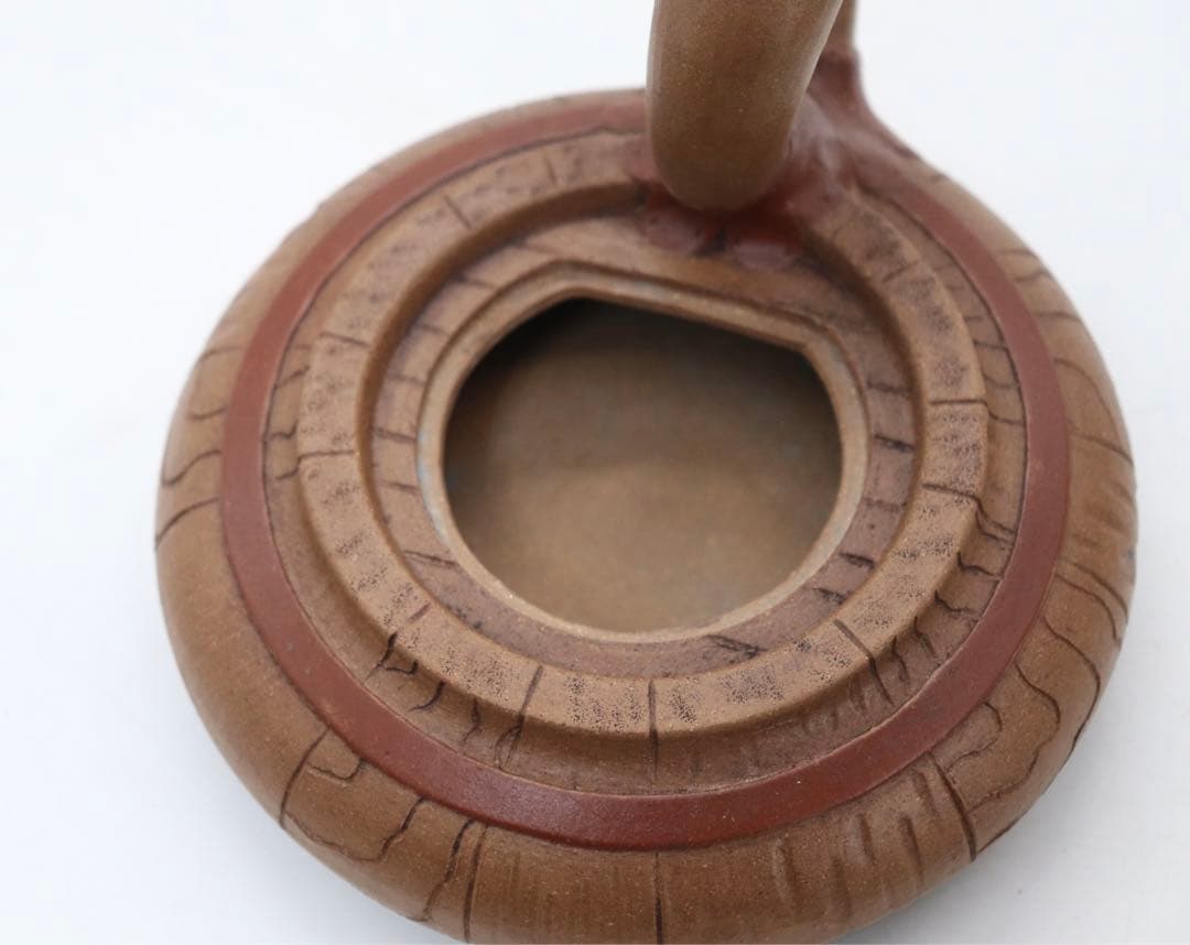 中国　胡月明作　黄泥急須　中国茶器　送料込み0829