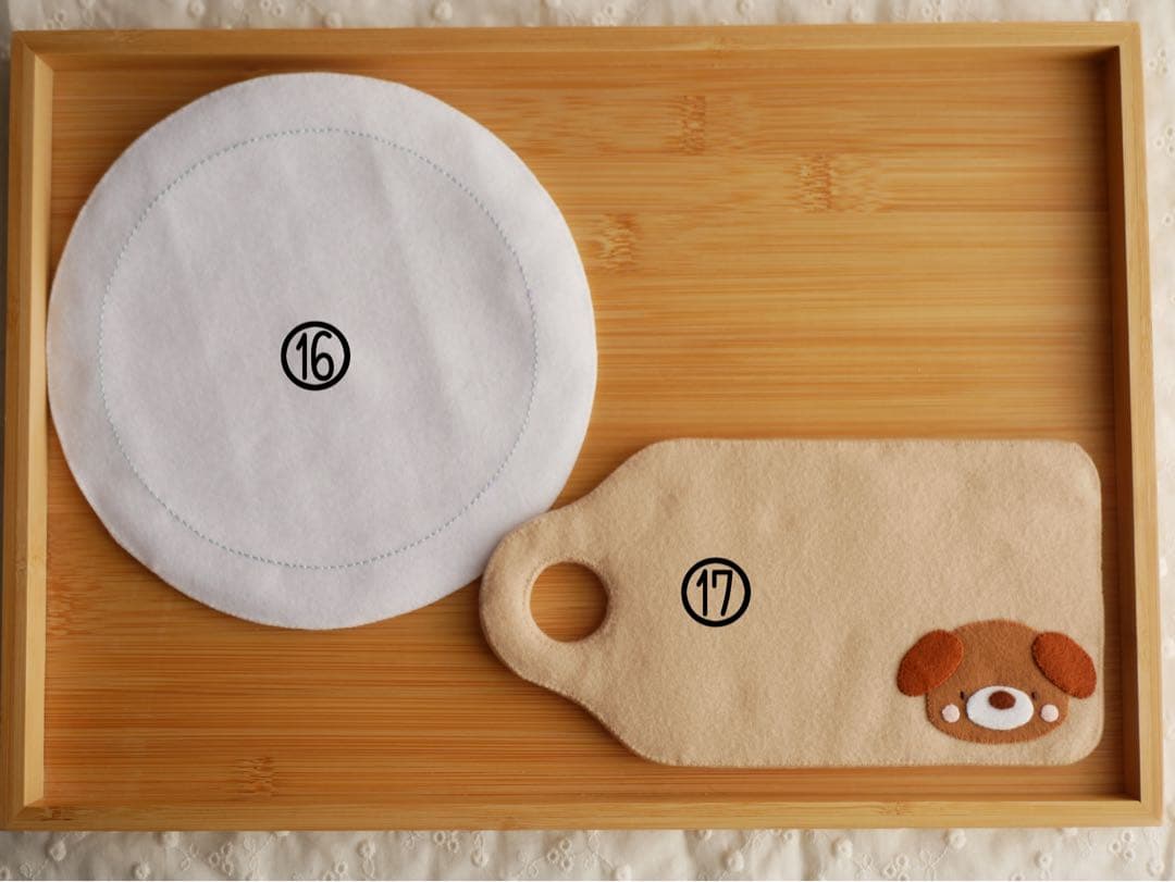 【サンプルページNo.7】フェルトままごと　洋食プレート