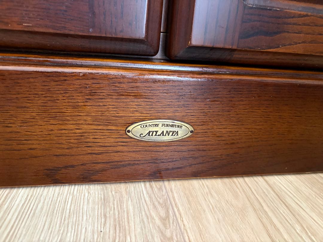 【送料込み】ATLANTA アトランタ　本棚　食器棚　アンティーク家具