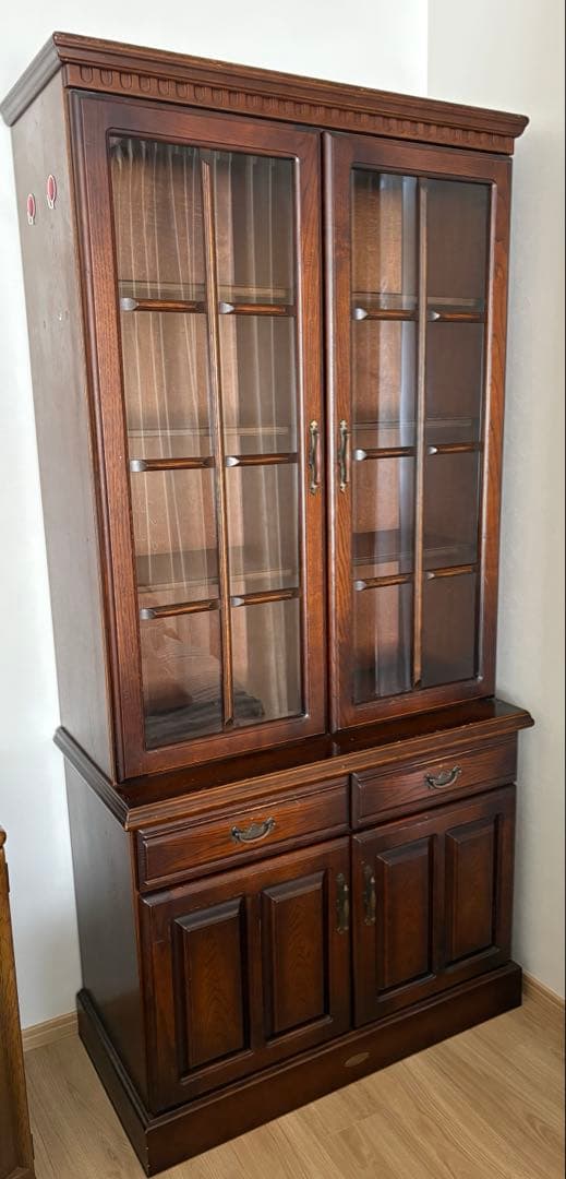 【送料込み】ATLANTA アトランタ　本棚　食器棚　アンティーク家具