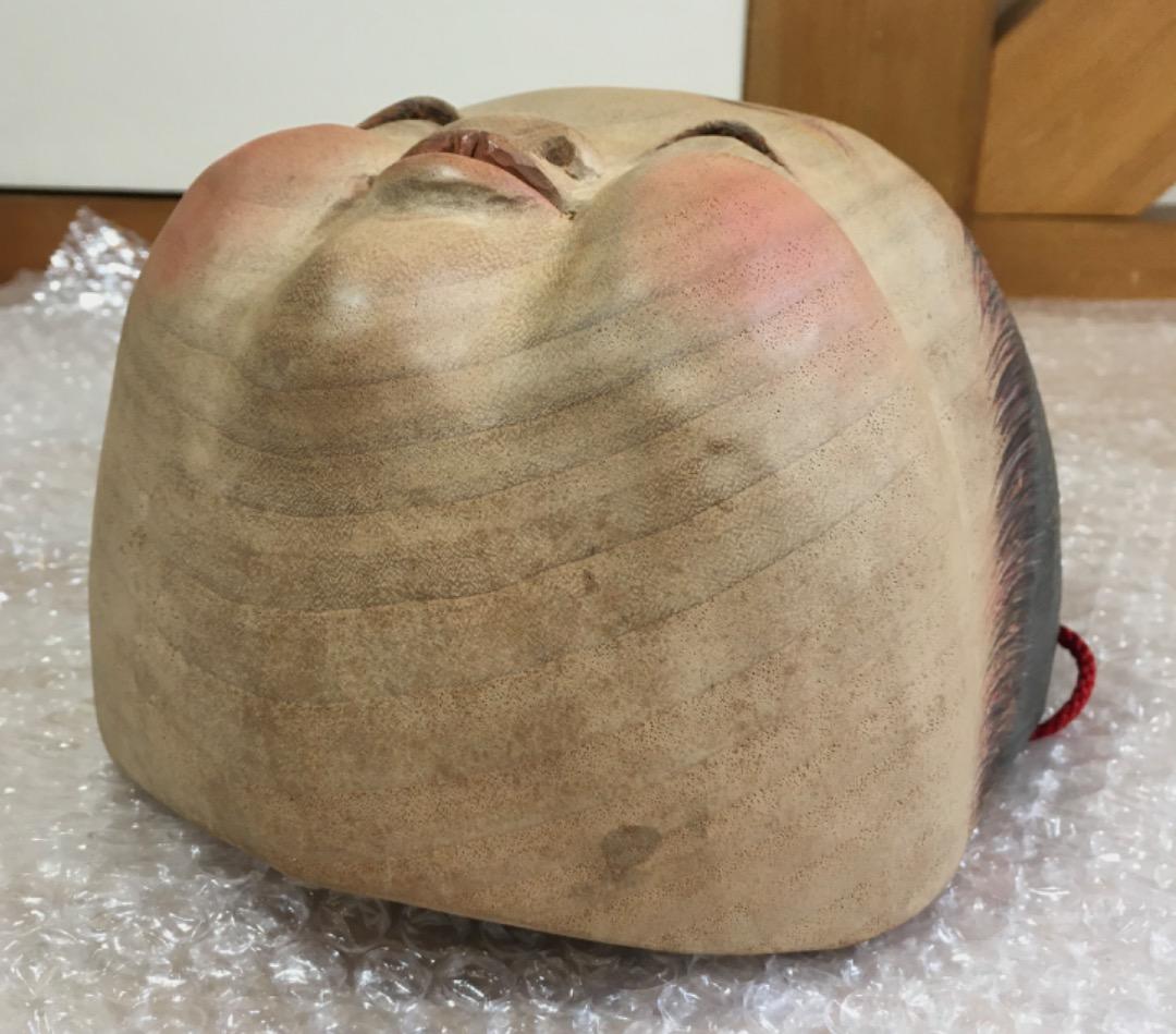 ○【世界的名工】前島秀章 童 背くらべ 19.5cm 面 木彫