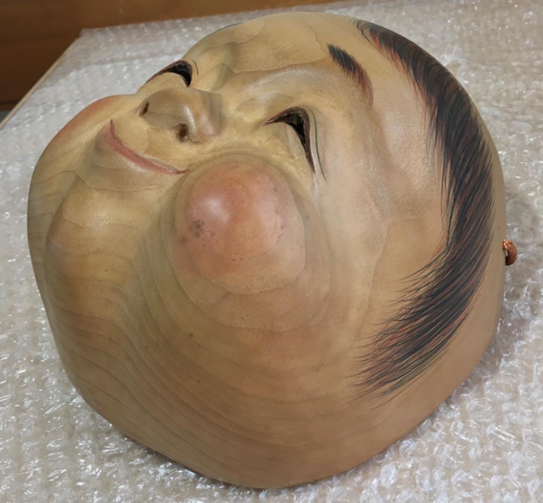 ○【世界的名工】前島秀章 童 背くらべ 19.5cm 面 木彫