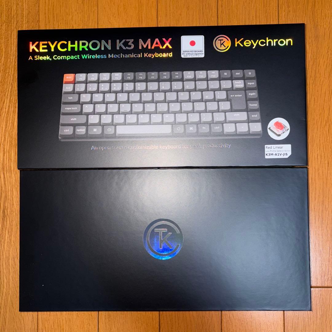 Keychron K3 Max WhiteLED JIS配列 かな印字なし 赤軸