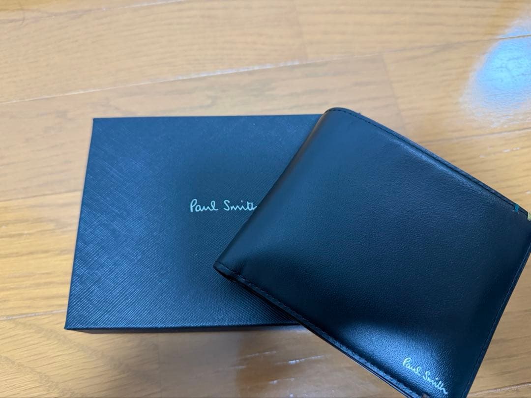 ポール・スミス 二つ折り財布 黒 新品未使用品 箱付き