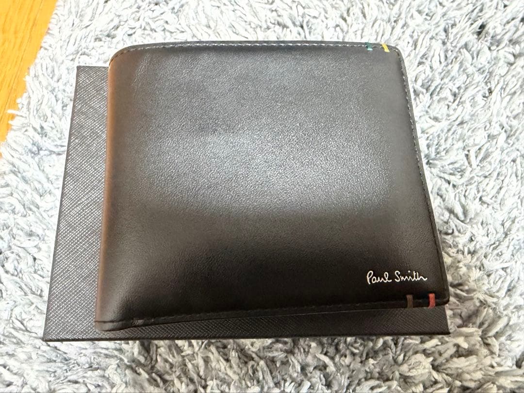 ポール・スミス 二つ折り財布 黒 新品未使用品 箱付き
