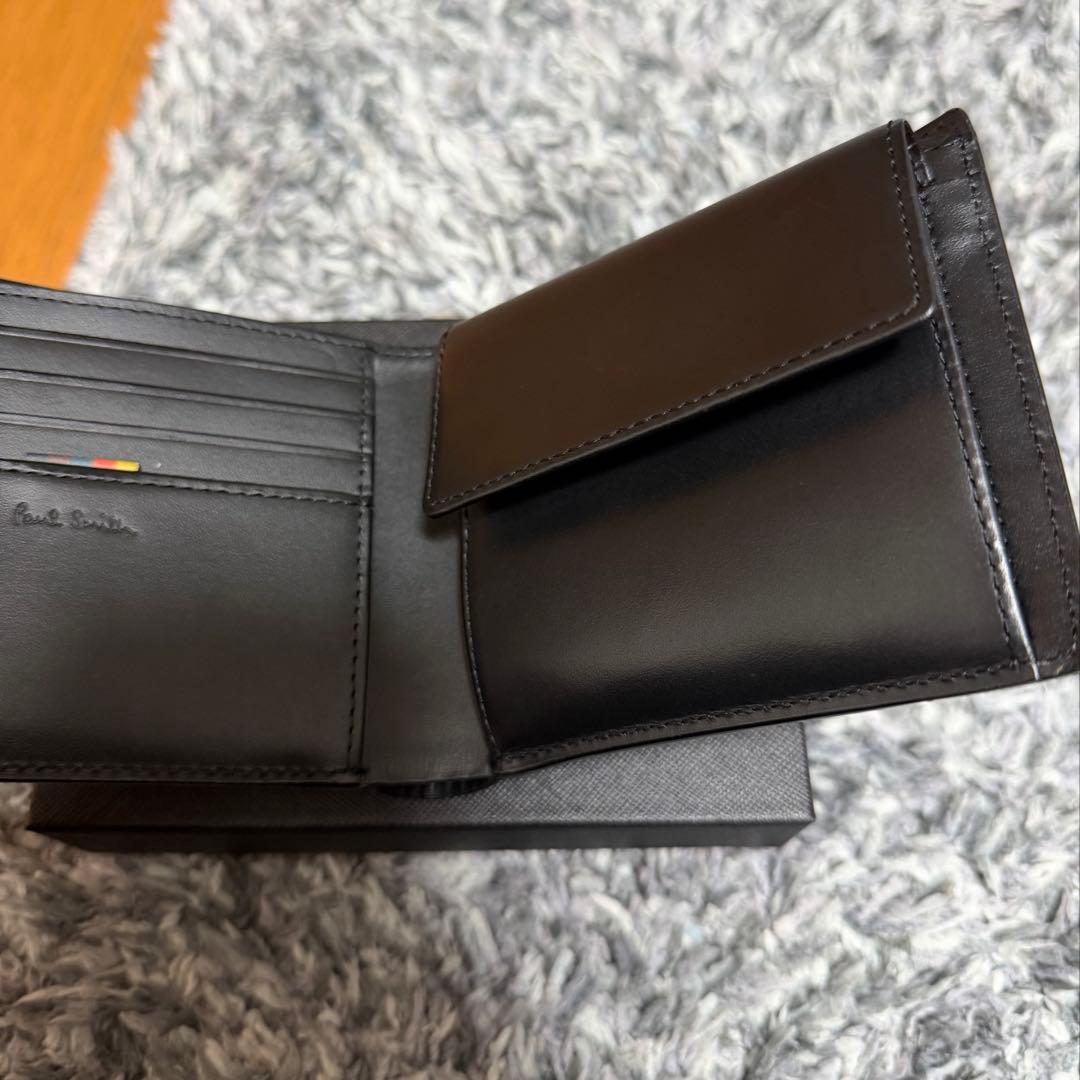 ポール・スミス 二つ折り財布 黒 新品未使用品 箱付き