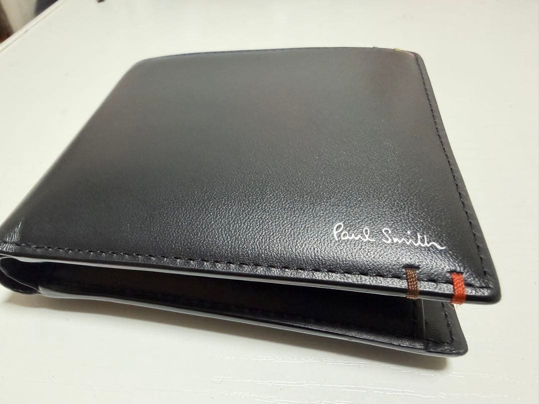 ポール・スミス 二つ折り財布 黒 新品未使用品 箱付き