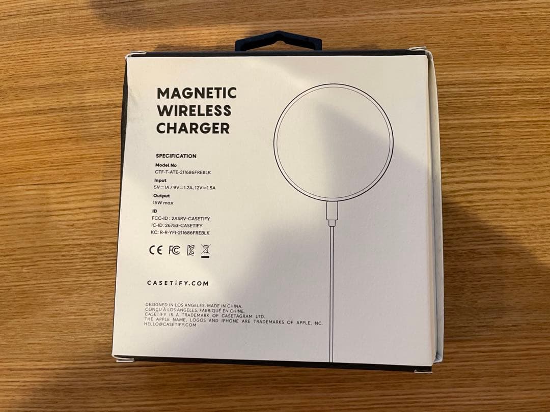 kyne casetify マグネット式 ワイヤレス充電器