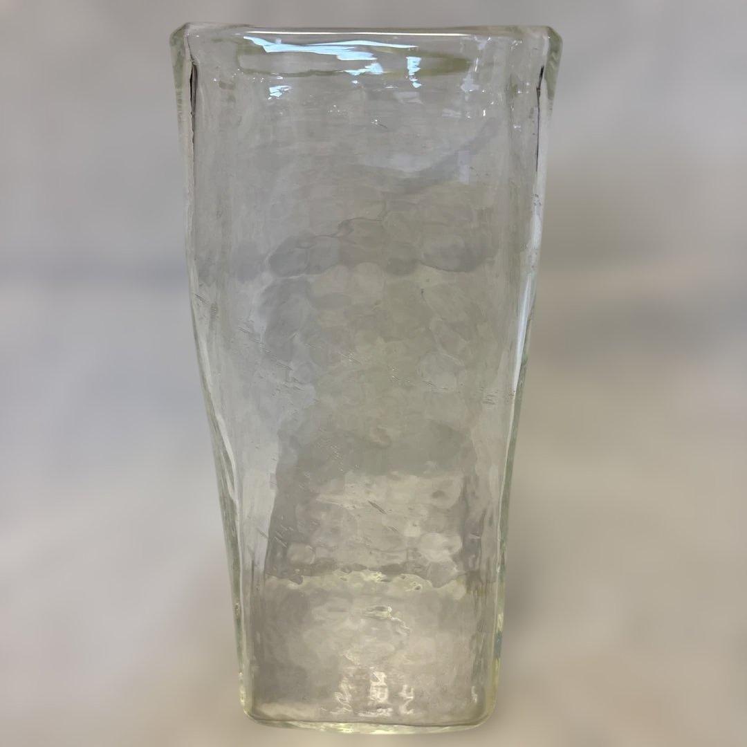 荒川尚也 角形ガラス花瓶 晴耕社ガラス工房 作家物