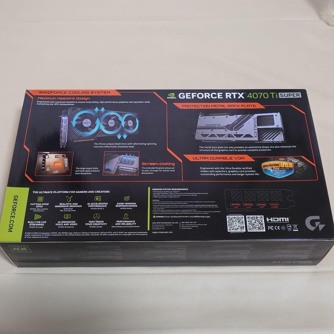 【極美品】GIGABYTE 4070Ti SUPER 16GB OC
