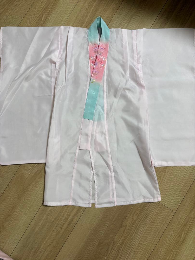 双子用2点セット　七五三 ３歳 女の子 着物　被布付フルセット