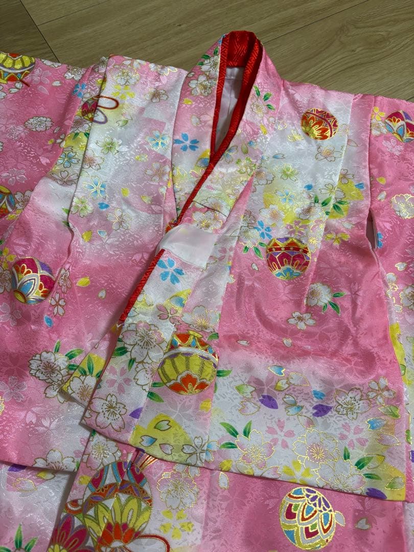 双子用2点セット　七五三 ３歳 女の子 着物　被布付フルセット