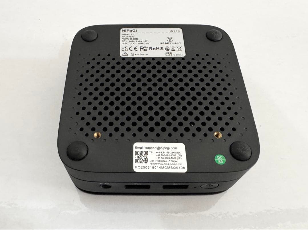 ミニPC NIPOGI Mini PC intel N97 Windows11 SSD
