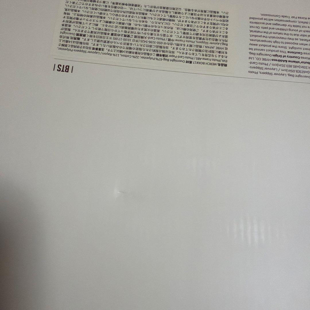 Merch Box #17 BTS V テテ ボストンバッグ スリッパ