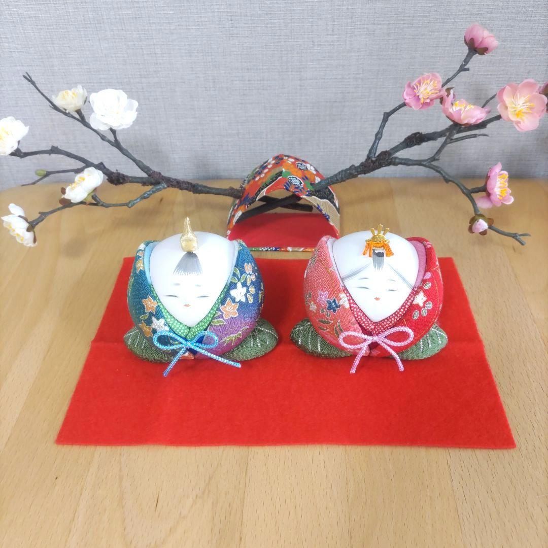 木目込人形❀ひな祭り❀ 可愛い桃のお雛様❤