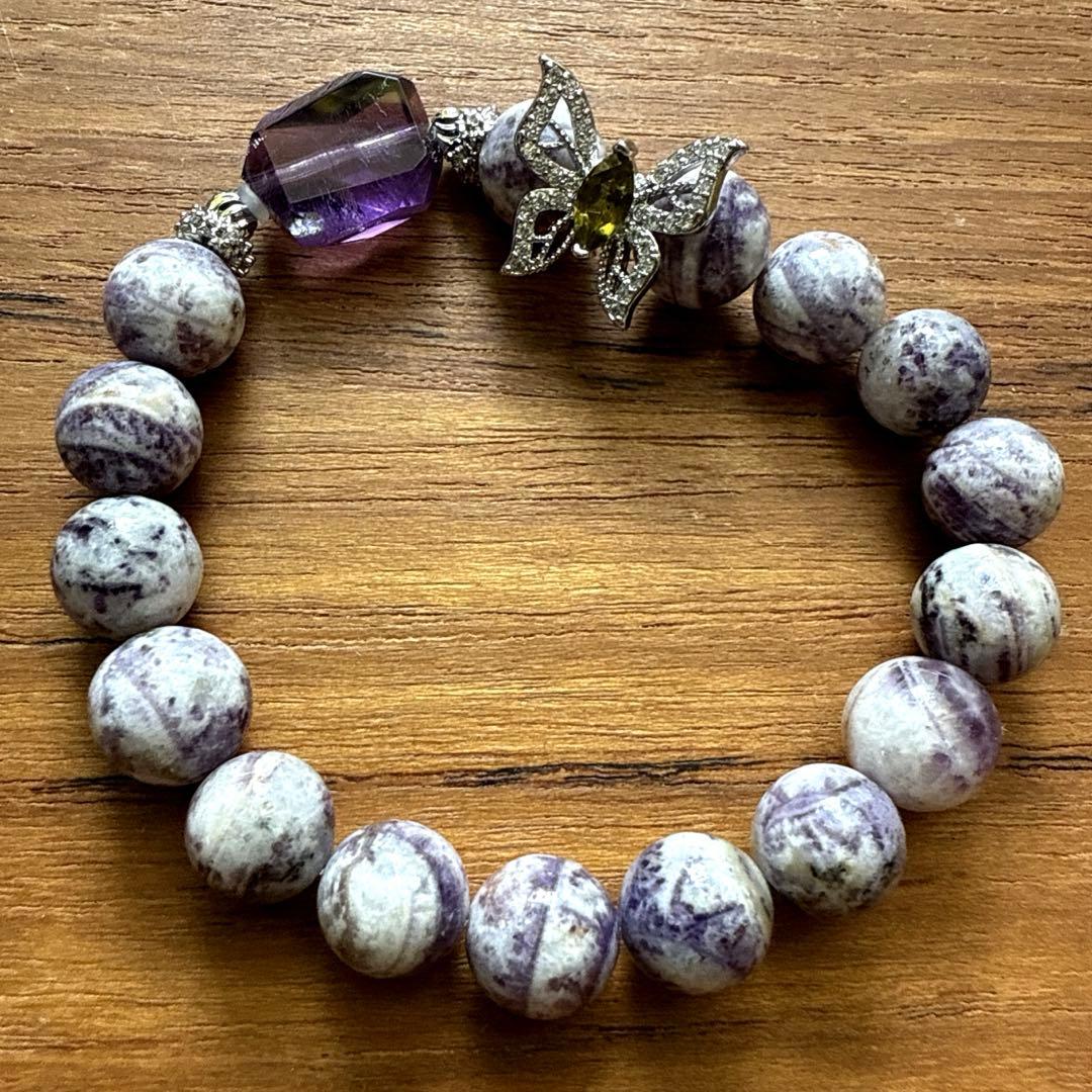 大人女子❢ティファニーストーンとアメジストカットの上品ブレス❥