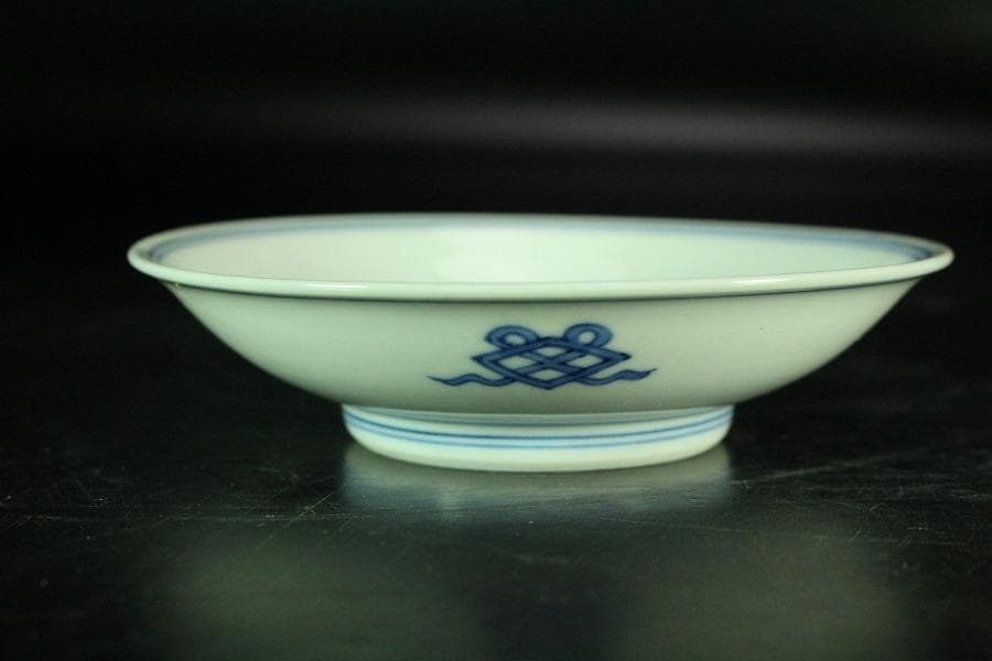 懐石料理 竹泉作 龍紋皿 五客(K-A941)